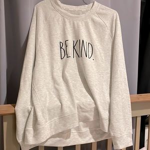 Rae Dunn NWOT Sweatshirt. Light grey. Fantastic condition.